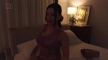 A Japanese girl taking a bath