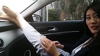 A gorgeous model is adored during SM